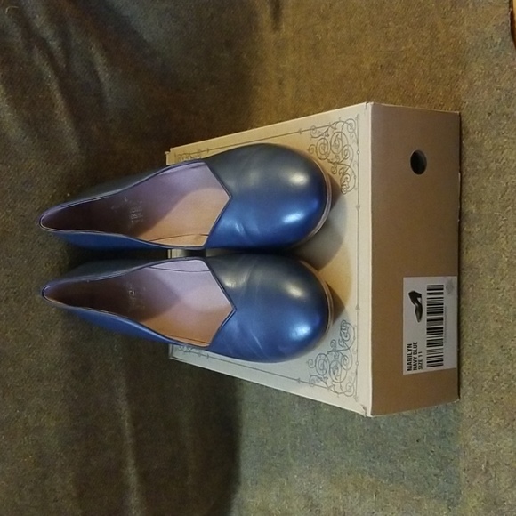 11 - American Duchess Royal Vintage - Blue Marilyn Heels Pumps - 1940s vintage - Picture 2 of 4